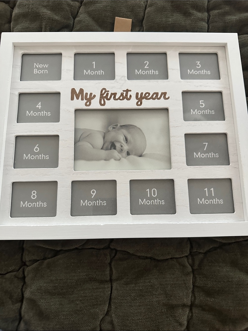 My First Year Multi-Photo Baby Frame - White